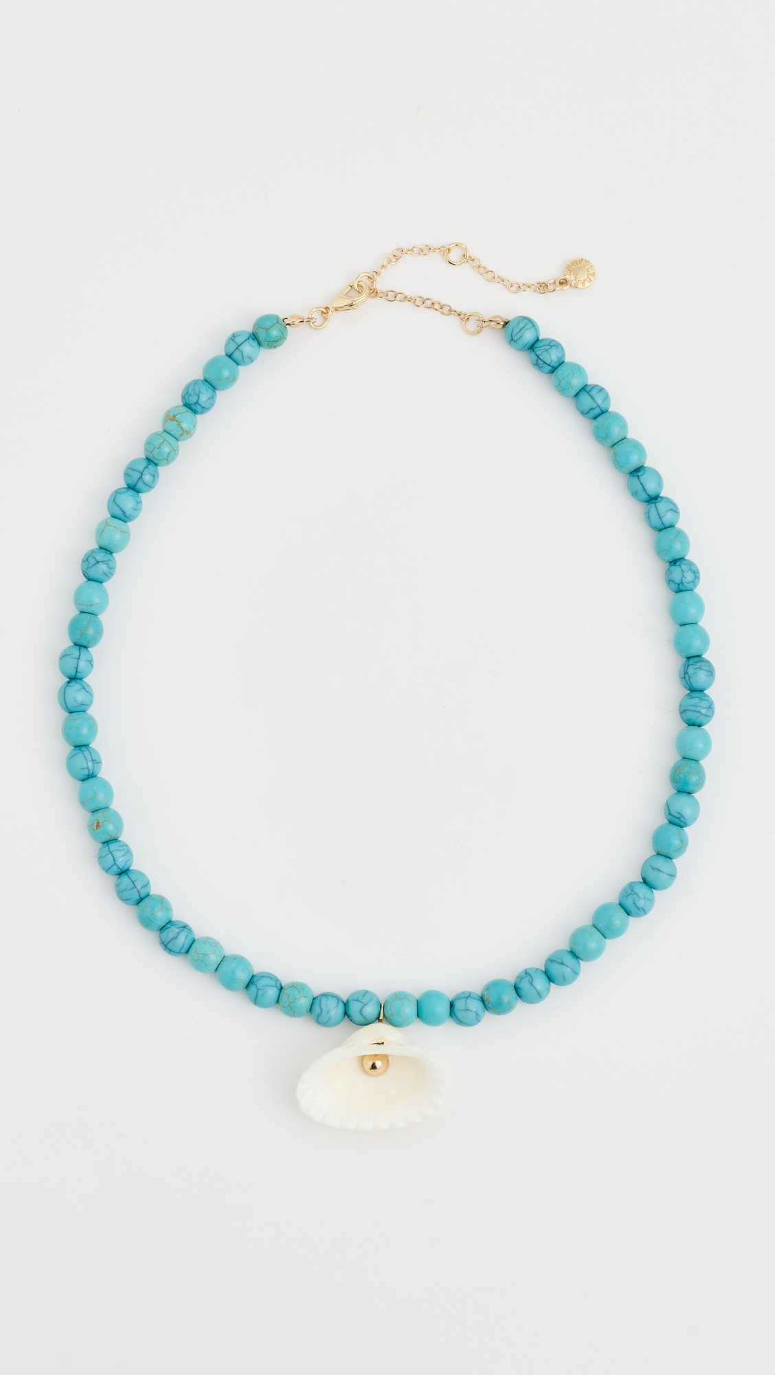 Julissa Semi-Precious Shell Necklace Turquoise One Size