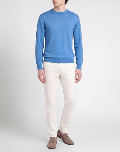 Helmur Man Sweater Light blue Size S Cotton