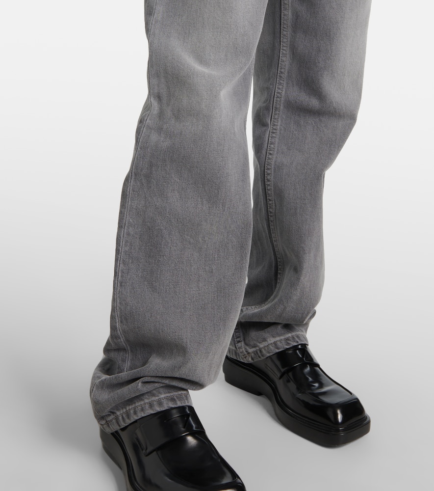 High-rise straight jeans