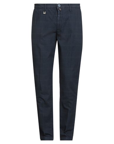 Man Pants Navy Size 28 Cotton, Polyester, Elastane