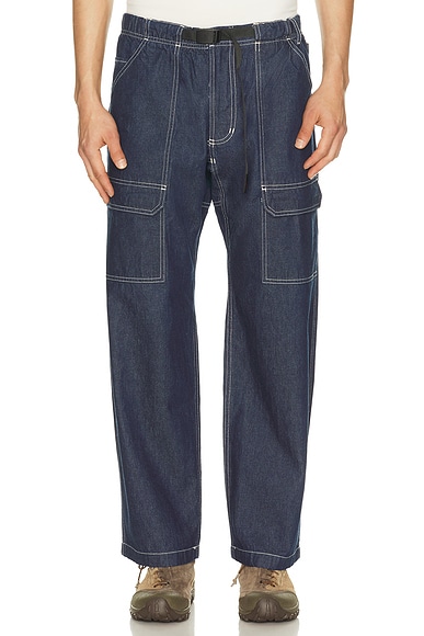 Gramicci Denim Eqt Pant in Rinsed Indigo - Blue. M also in L, S, XL/1X