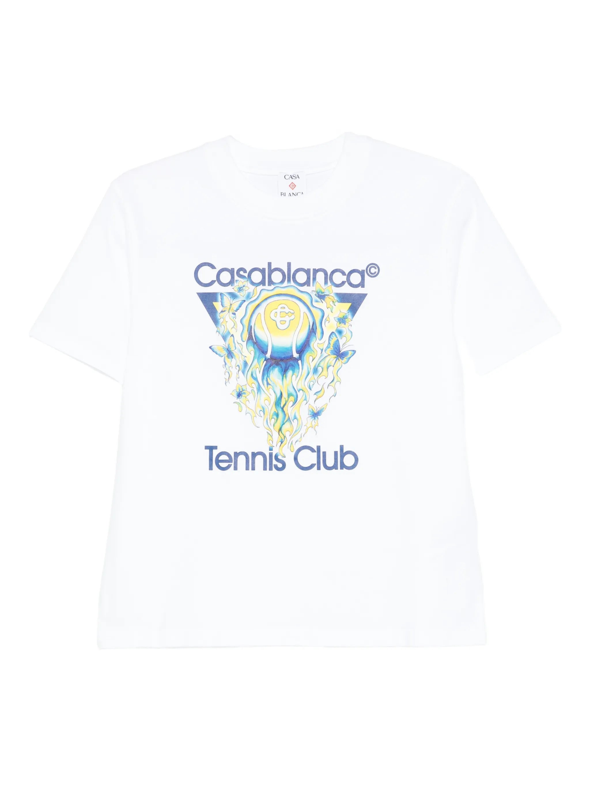 100% Cotton Logo Print T-Shirt for Women with Straight Hem