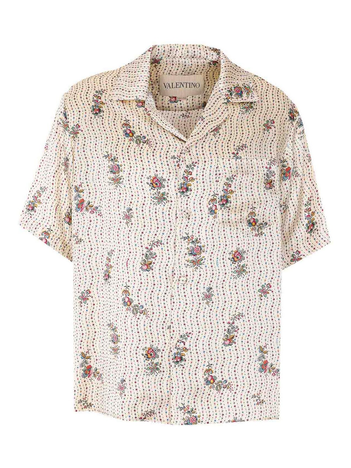 Papier Floral Print Bowling Shirt