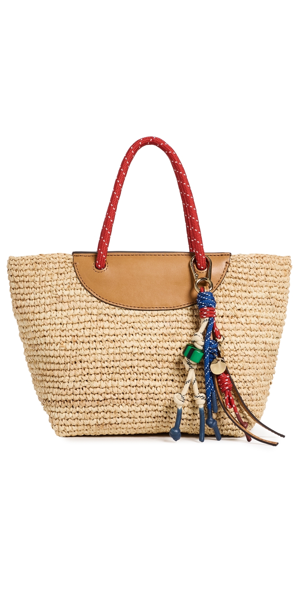 The Woven Mini Tote Festival Red Multi One Size