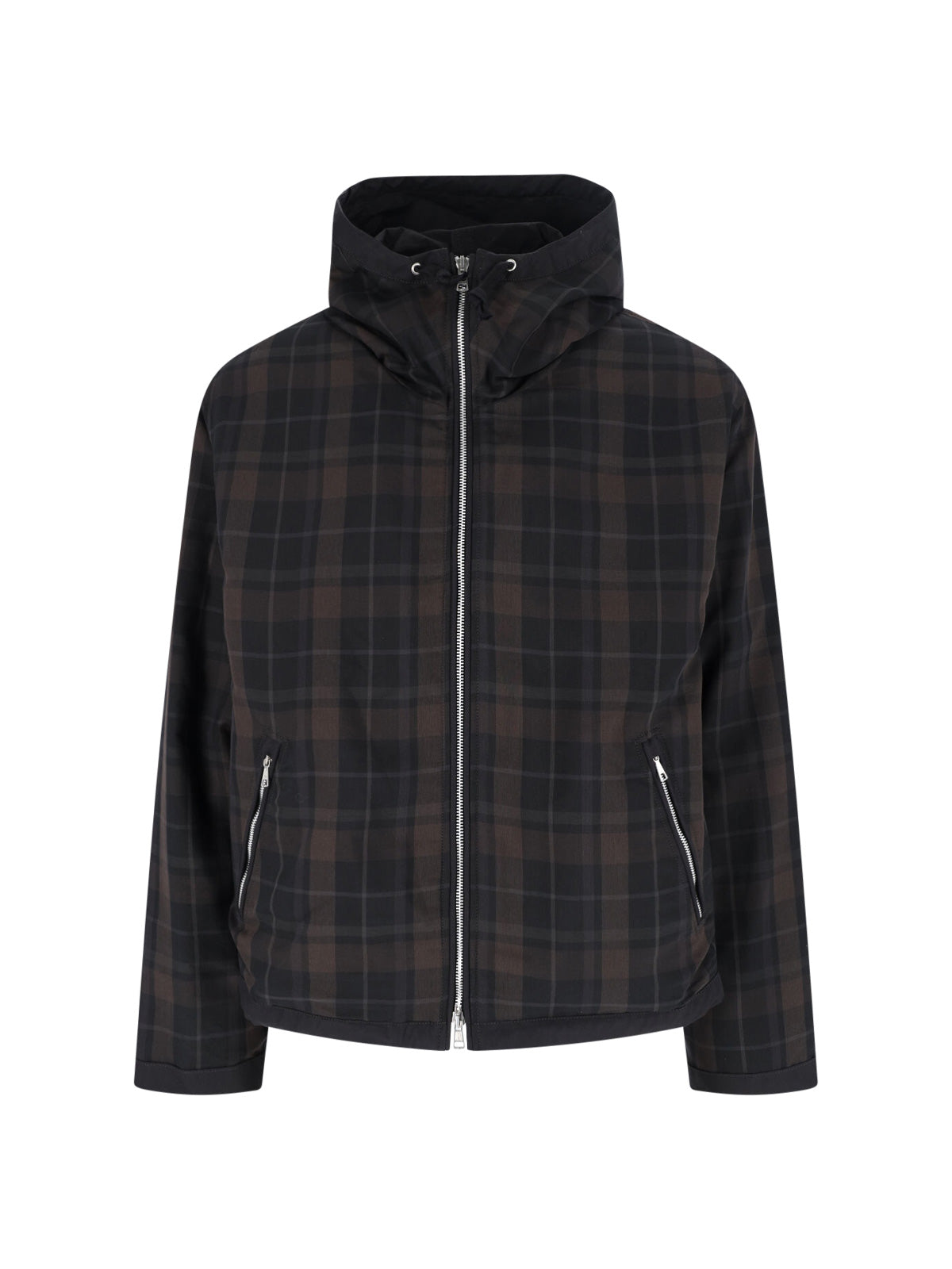 Men's Cotton-Blend Check Sweatshirt