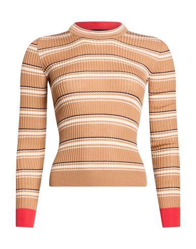 Woman Sweater Camel Size S Wool