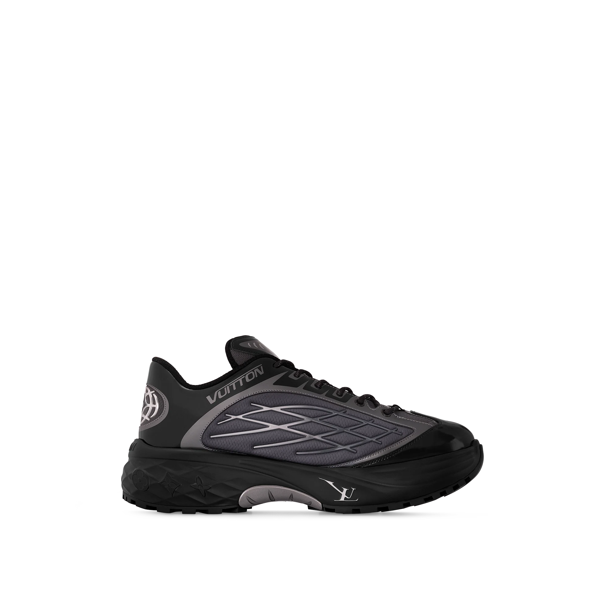 LV Discovery Lace Up Sneakers 'Black'