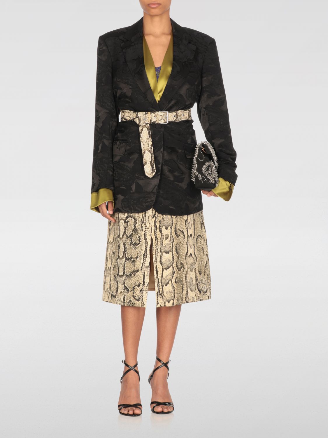 Skirt DRIES VAN NOTEN Woman color Beige