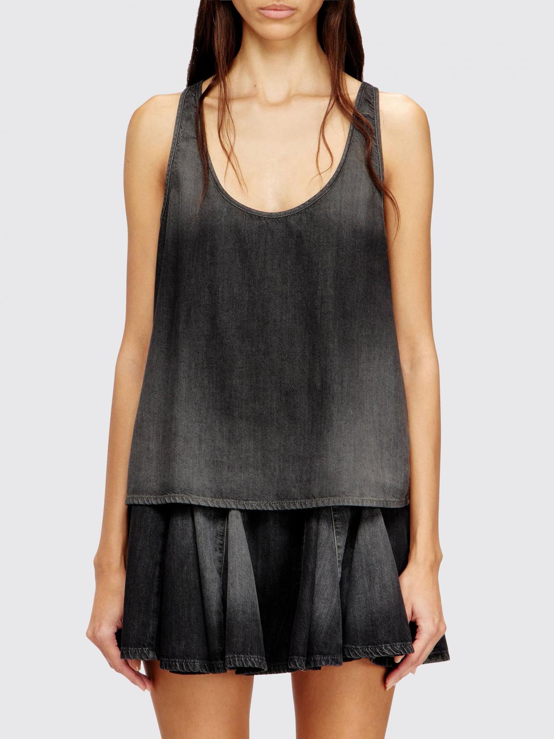 Top Woman color Black