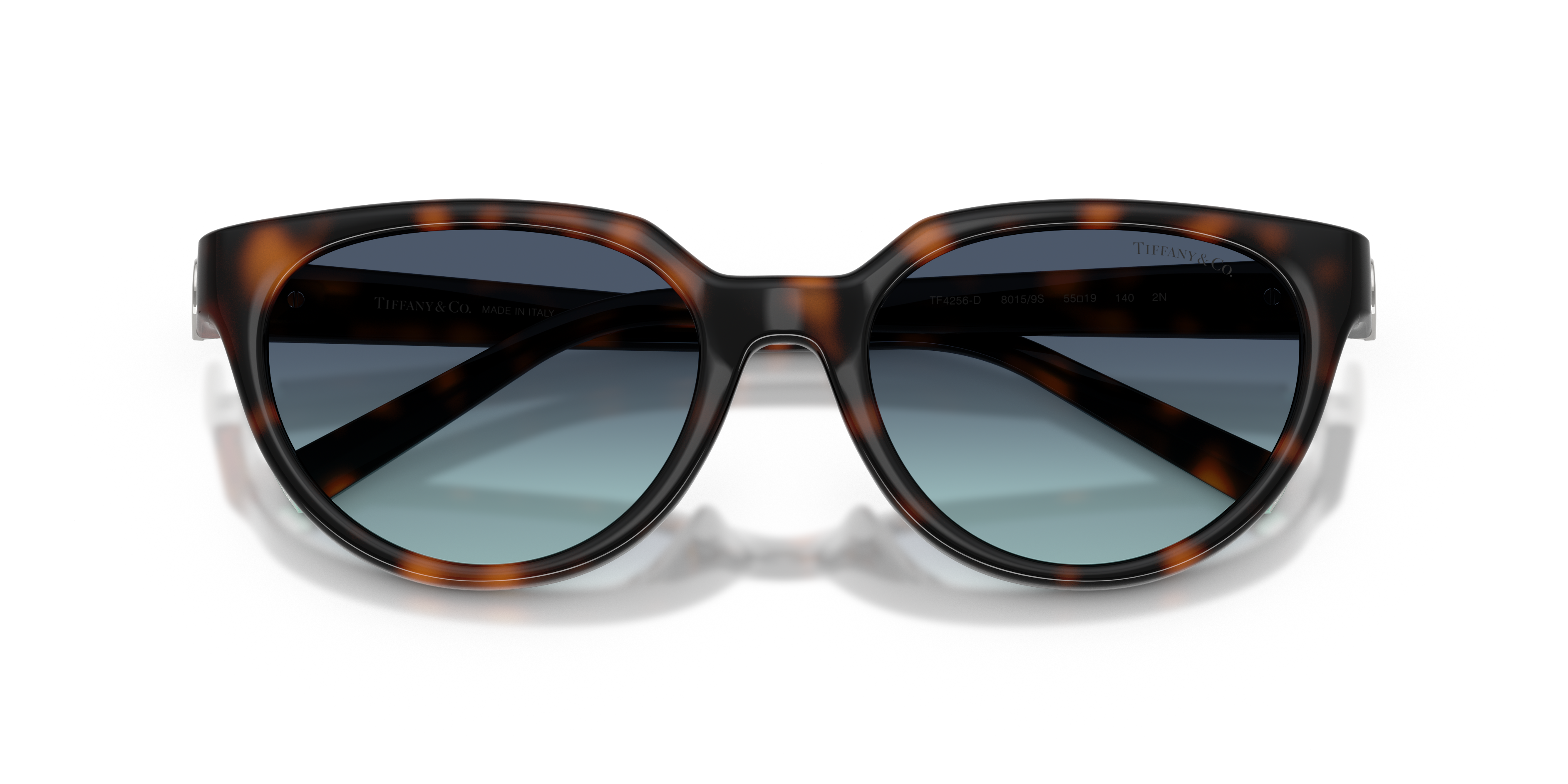 Tiffany Woman Tiffany TF4256D 80159S Sunglasses Injected Turtle Blue Cat Eye Normal Nuanced