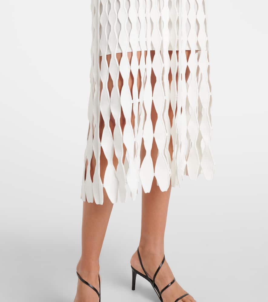 Zyla open-knit midi dress