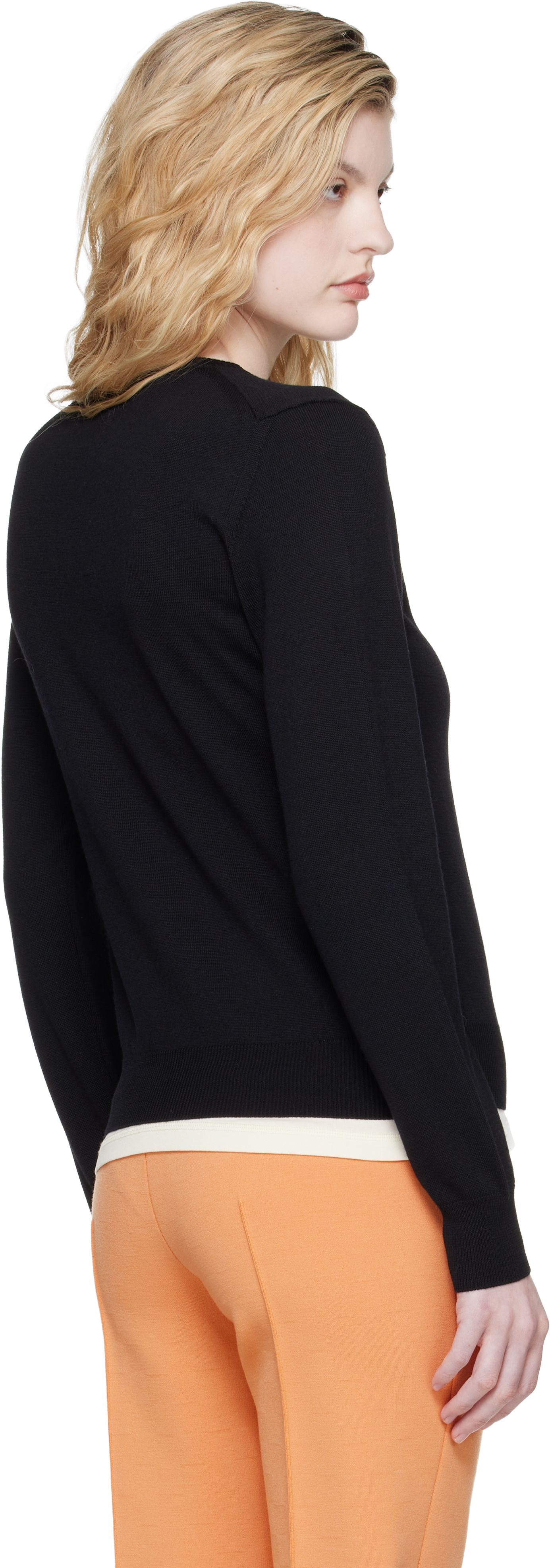 Black Billie Vneck Sweater