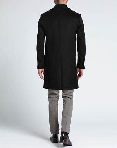Man Coat Black Size 40 Wool, Polyester, Cashmere