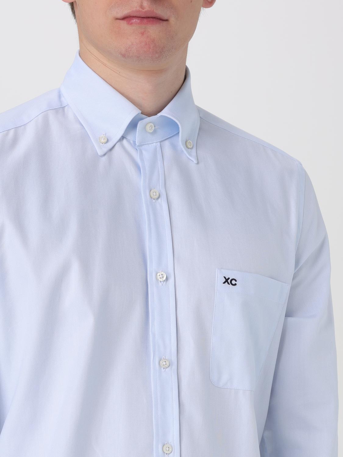 Shirt Men color Gnawed Blue