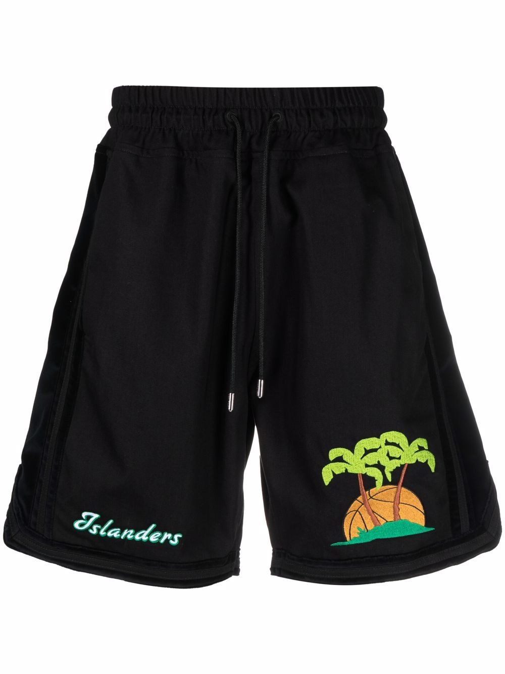 Island print shorts - Black