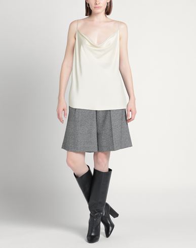 Woman Top Ivory Size 14 Polyester, Elastane