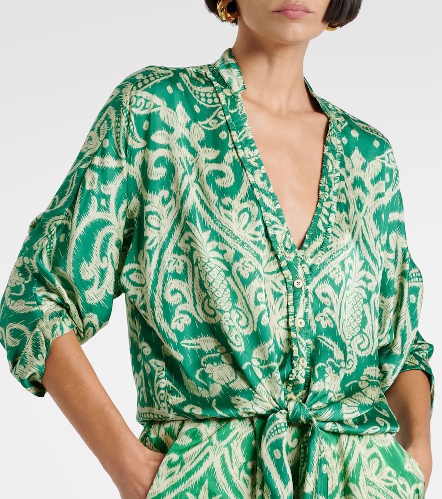 Poupette St Barth Clea printed wide-leg pants