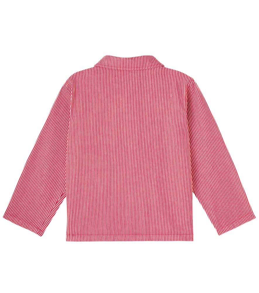 Konges Sløjd Luc striped cotton twill shirt