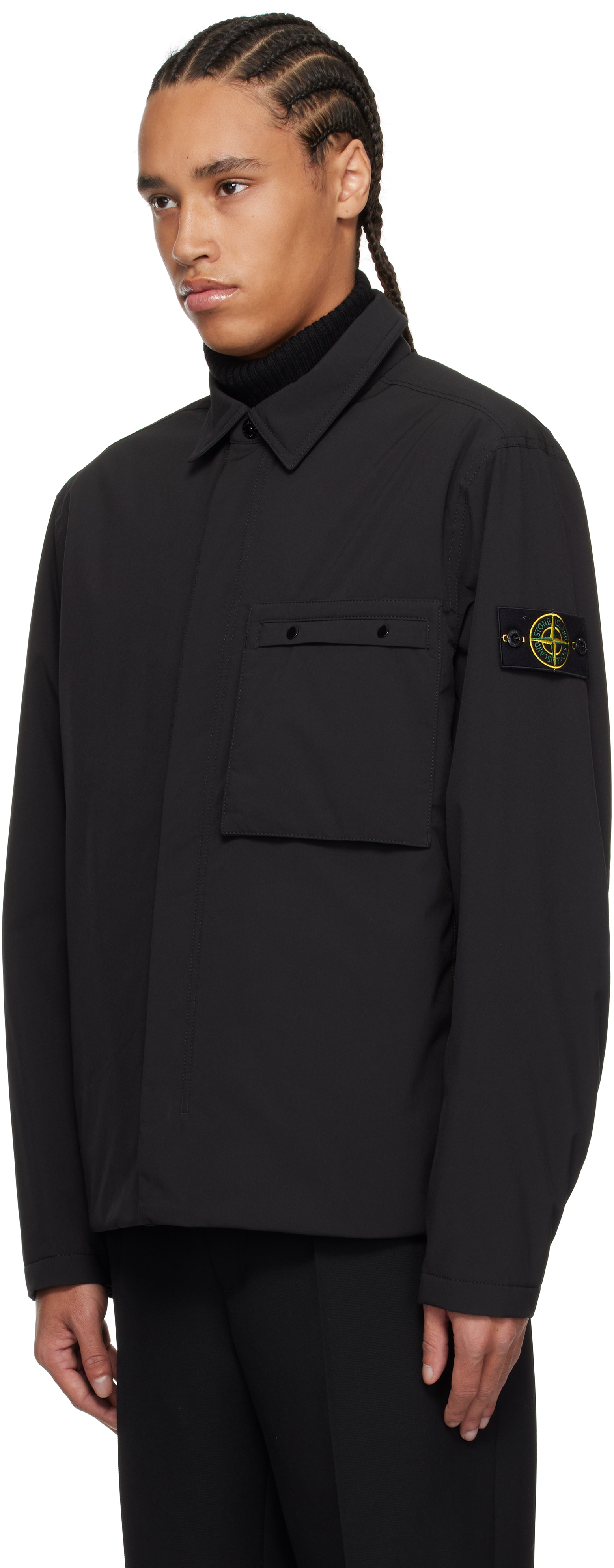 Stone Island ブラック Soft Shell-R PrimaLoft Insulated ジャケット