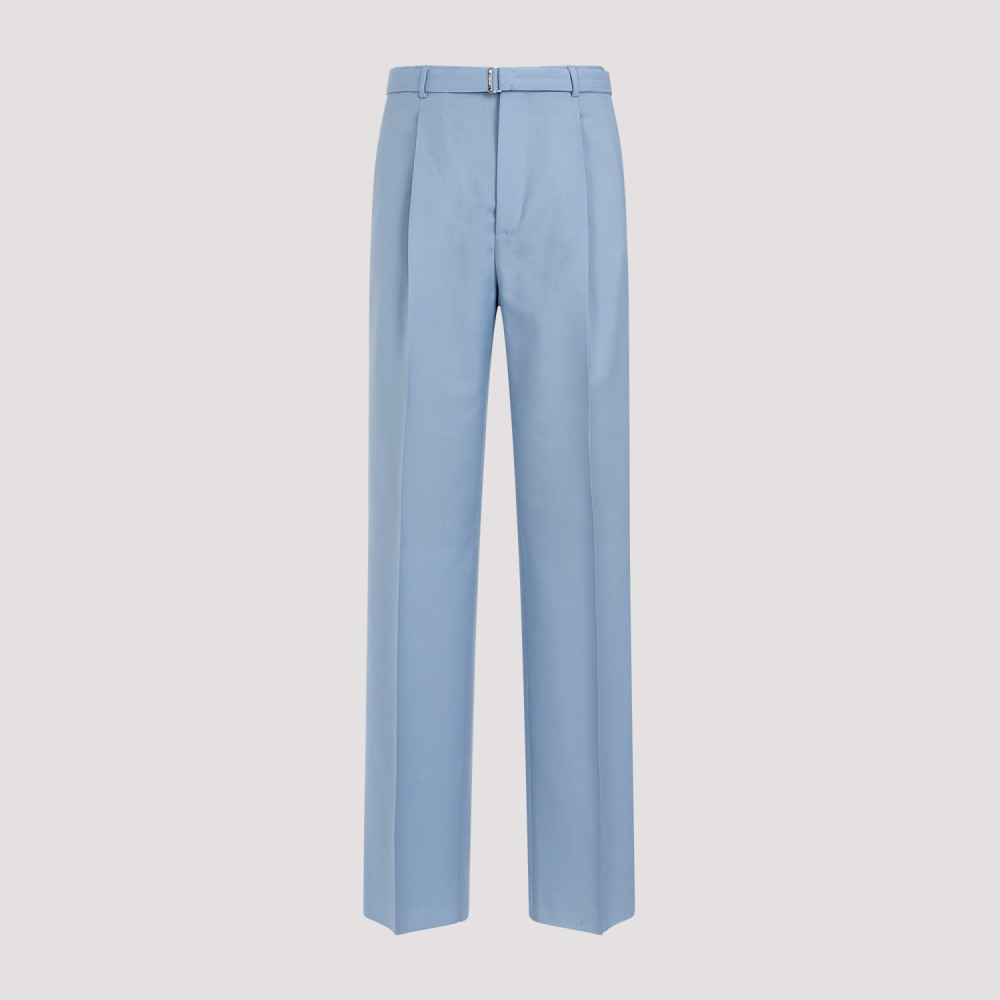 Light Blue Wide Leg Trouser
