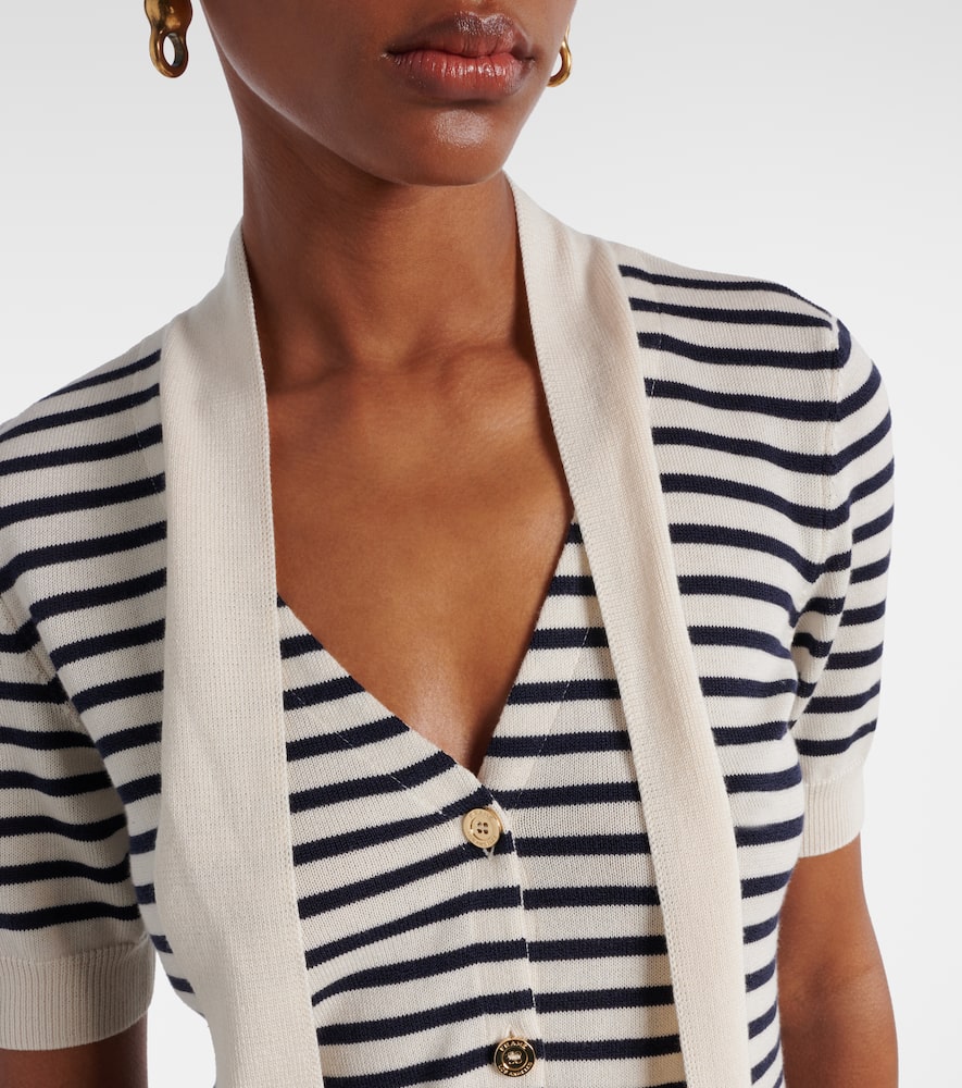 The Sailor striped tie-neck sweater