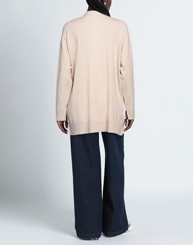 Elena Mirò Woman Cardigan Beige Size 10 Viscose, Polyester, Polyamide, Elastane