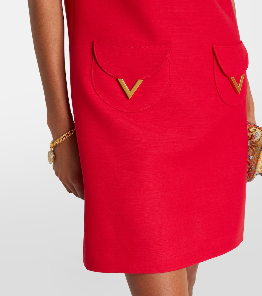 Crepe Couture VGold minidress