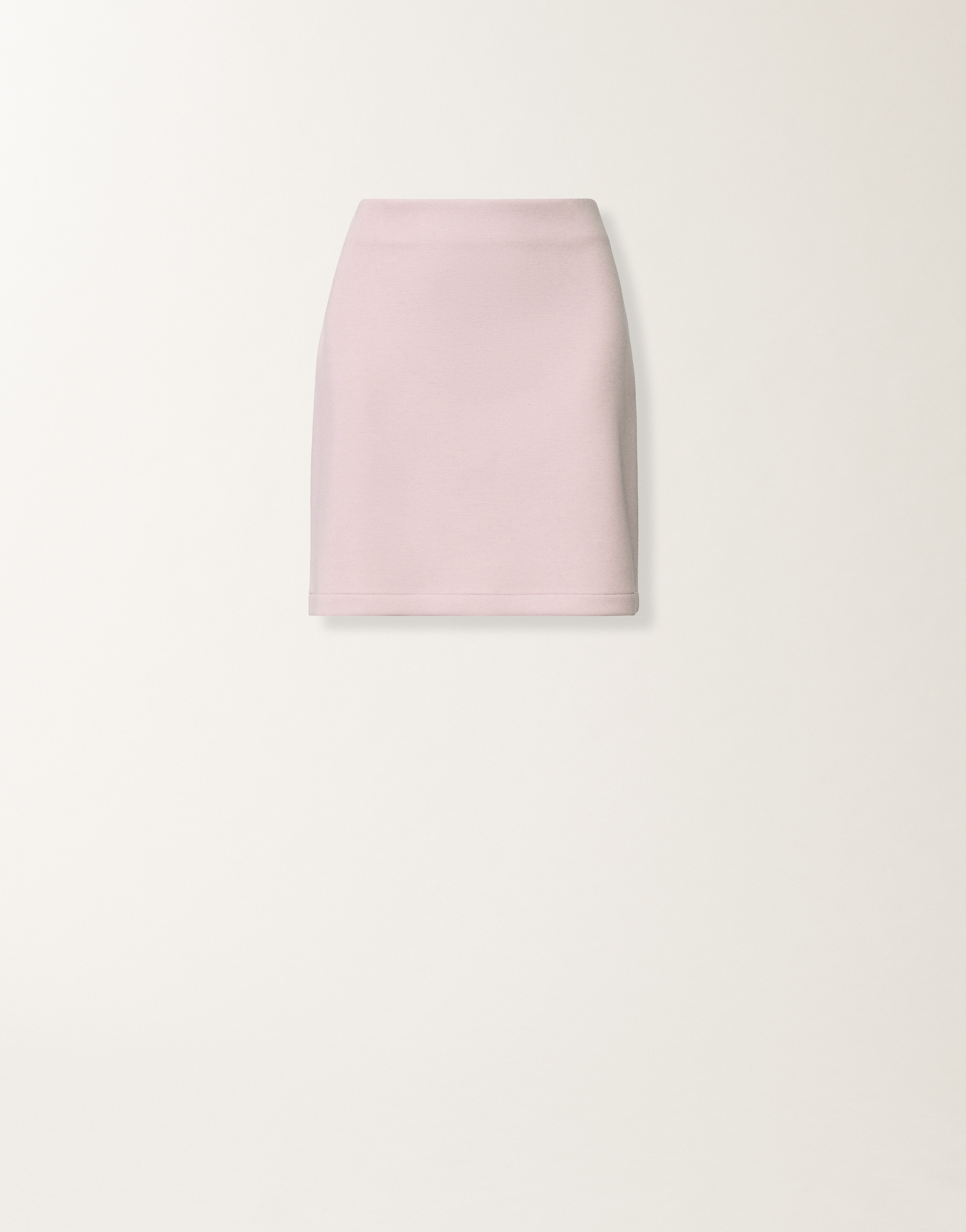 Mini skirt in cashmere scuba, lilac pink