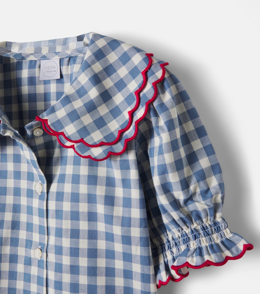 Gingham cotton shirt
