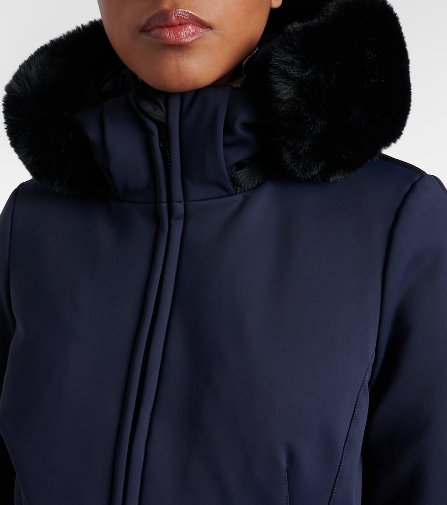 Hida faux fur-trimmed down ski jacket