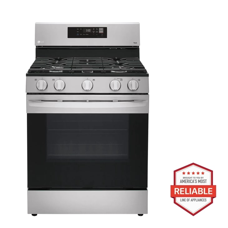 LG Smart Wi-Fi Enabled Gas Range with EasyClean®, Stainless Steel, 5.. ft