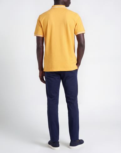 Man Polo shirt Marigold Size 3XL Cotton, Elastane