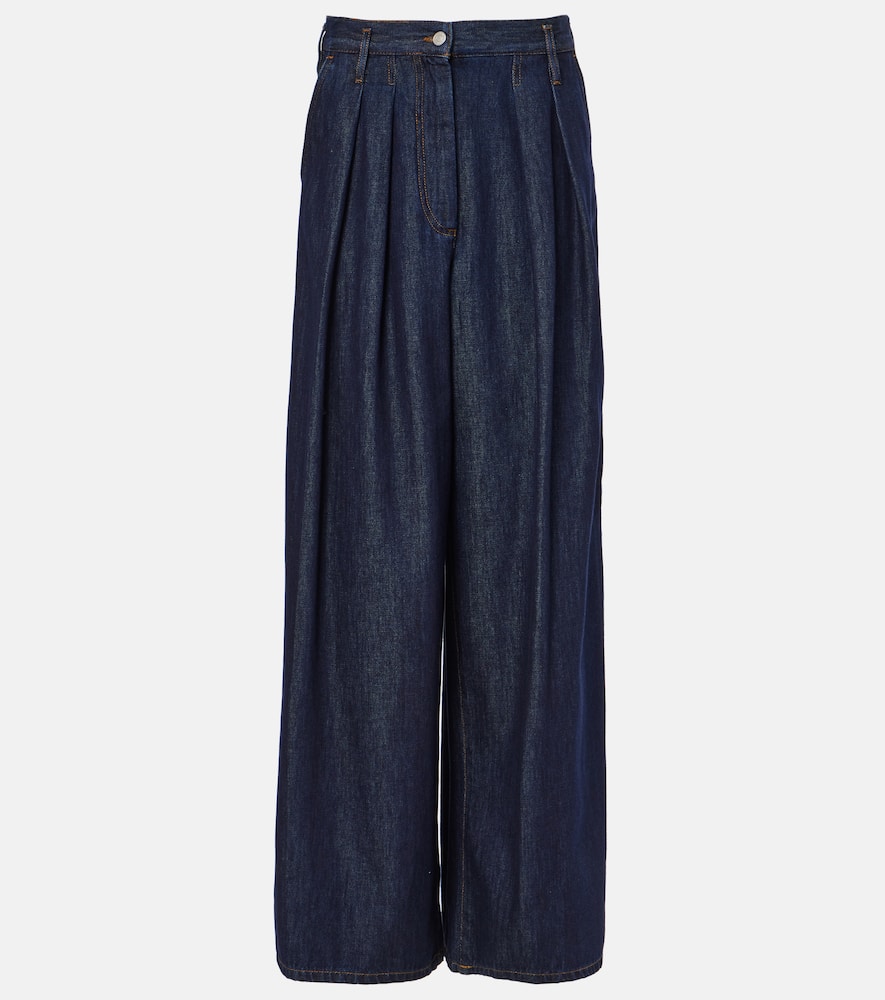 High-rise wide-leg jeans