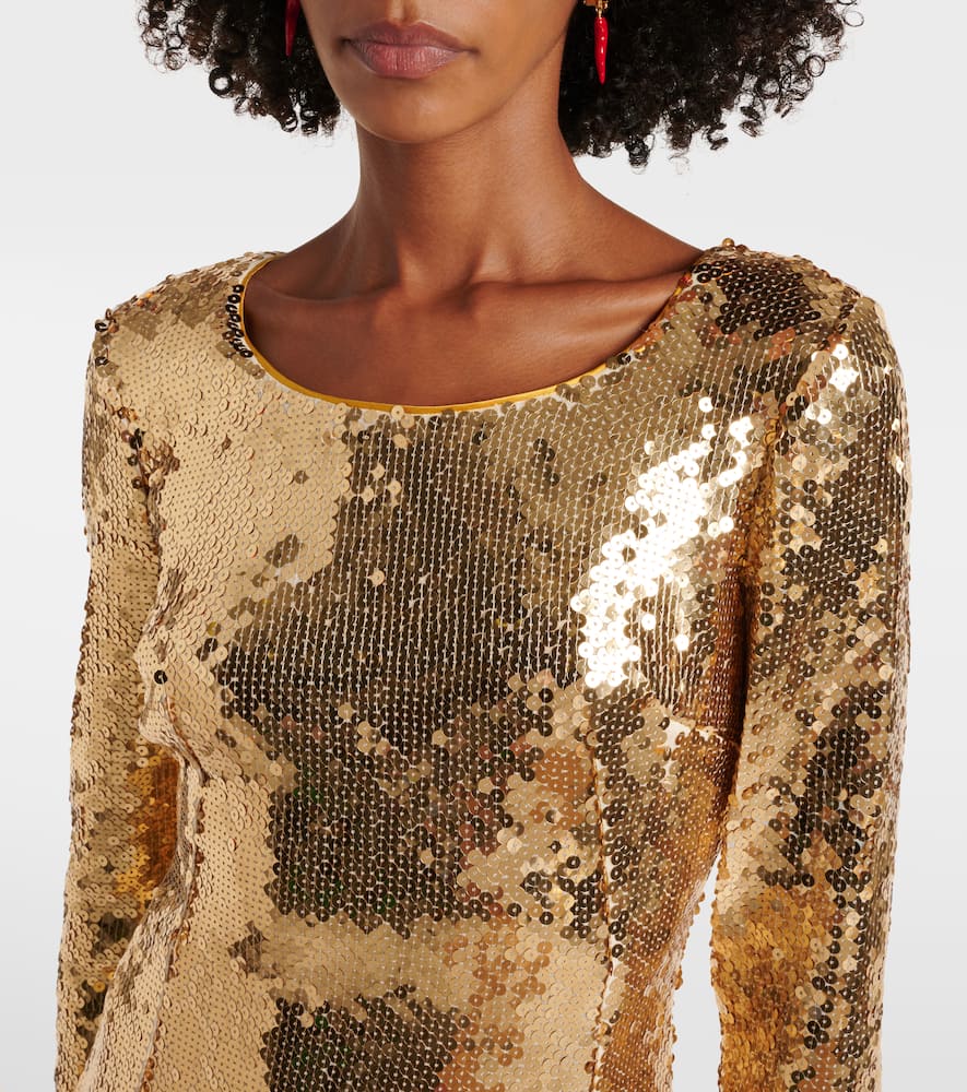 Sequined midi dress