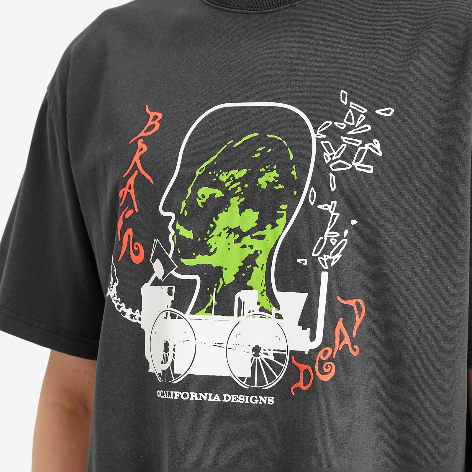 Brain Dead Men's Alien Tractor T-Shirt in Black