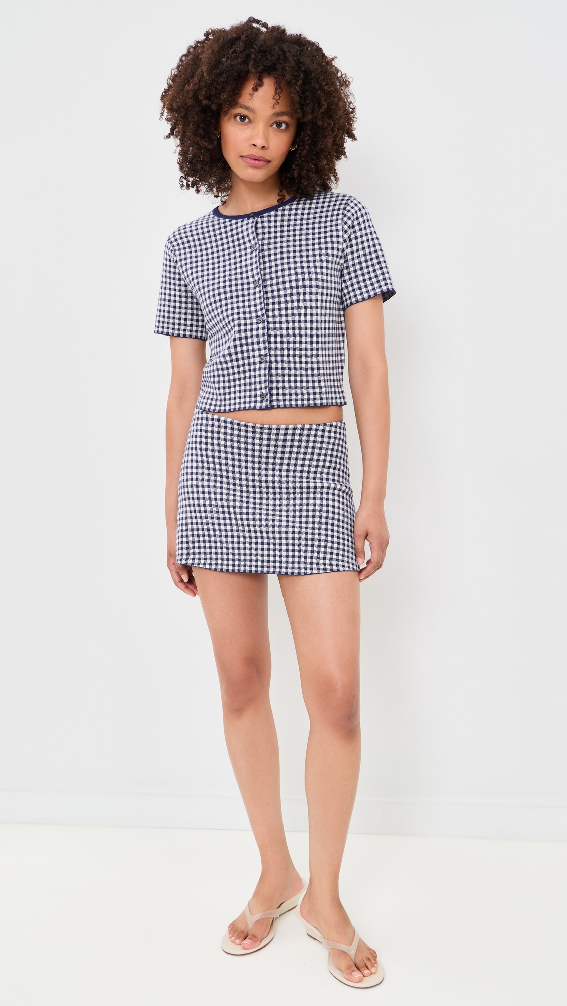 The Keepsake Skort Navy Gingham