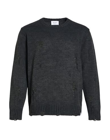 Man Sweater Charcoal Size S Acrylic, Wool