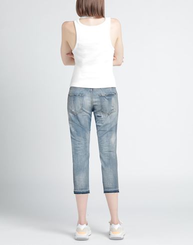 Woman Denim cropped Blue