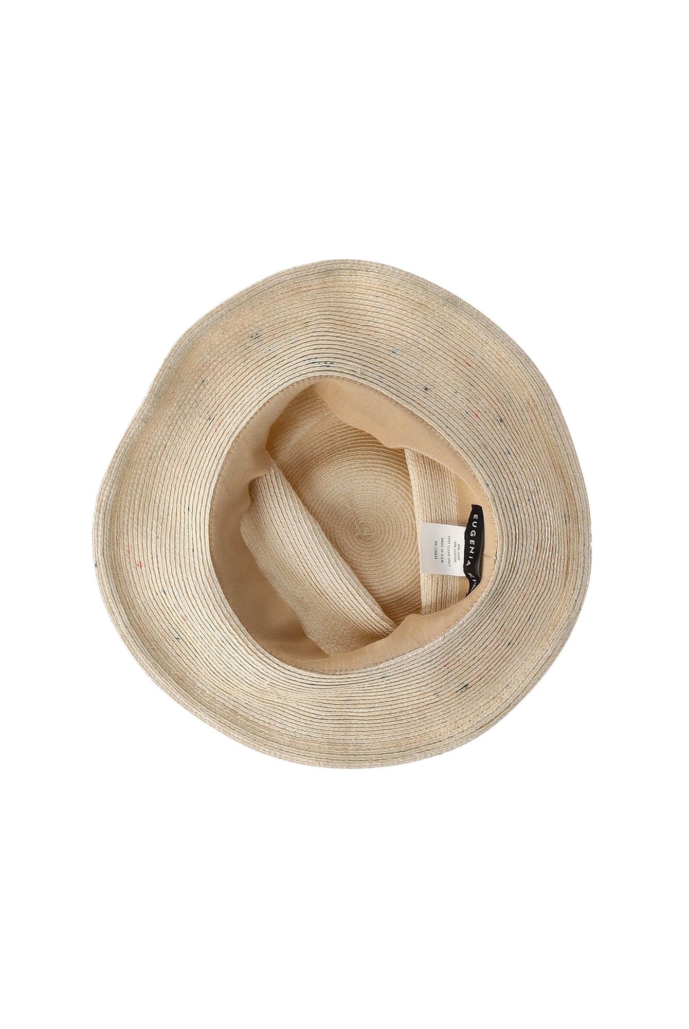 Eugenia Kim Women's Preloved Flecked Sun Hat in Beige Hemp & Cotton