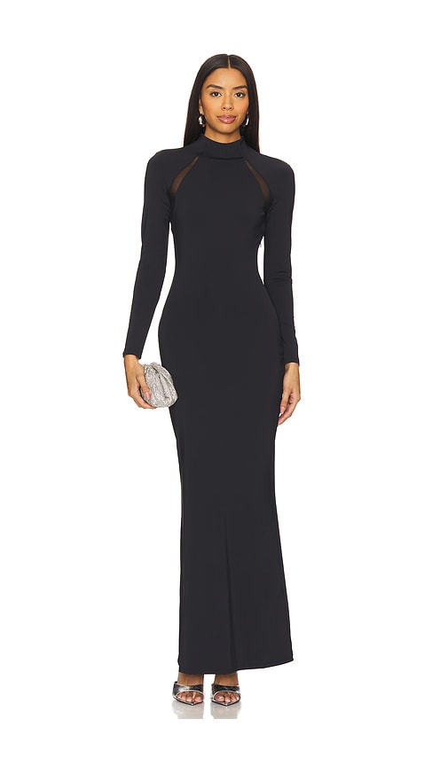 SER.O.YA MAXIKLEID KRYSTAL in Black. Größe XS. Also in