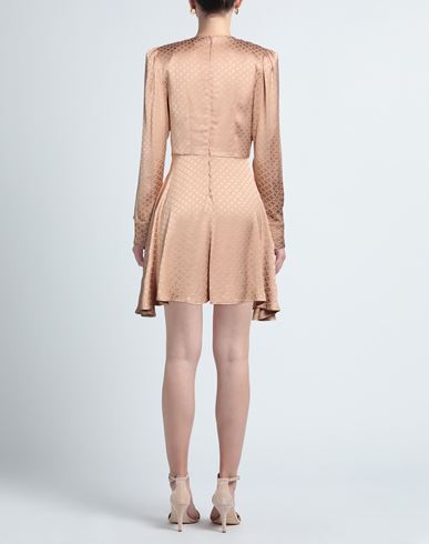 Mvp Wardrobe Woman Mini dress Beige Size 2 Viscose, Elastane