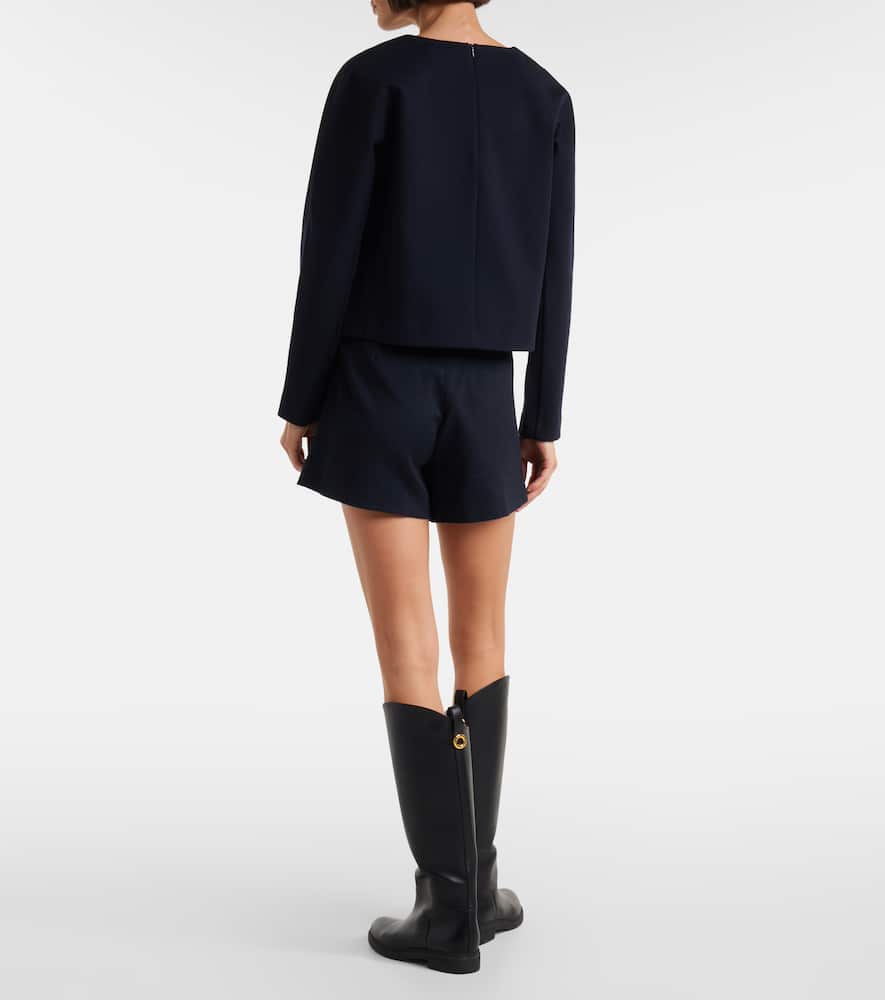 Girello wool and cotton-blend top