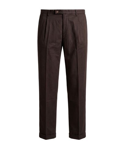 Re_hash Man Pants Chocolate brown Size 32 Cotton, Lyocell, Elastane
