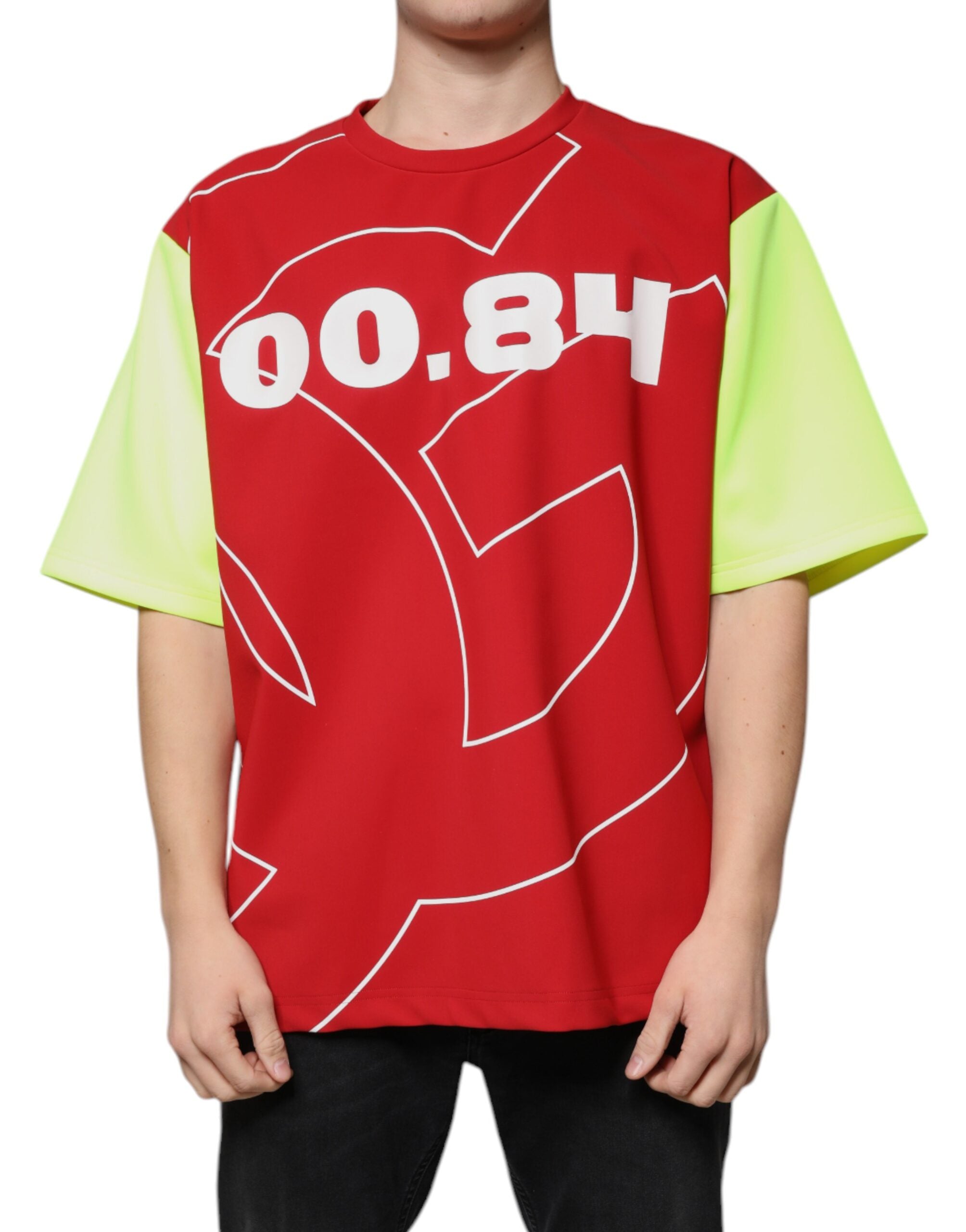 Logo-Graphic Cotton T-Shirt — Red