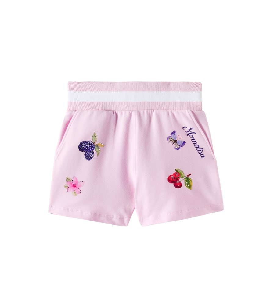 Monnalisa Printed cotton-blend shorts