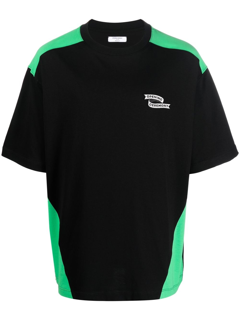 Colour-block T-shirt - Black