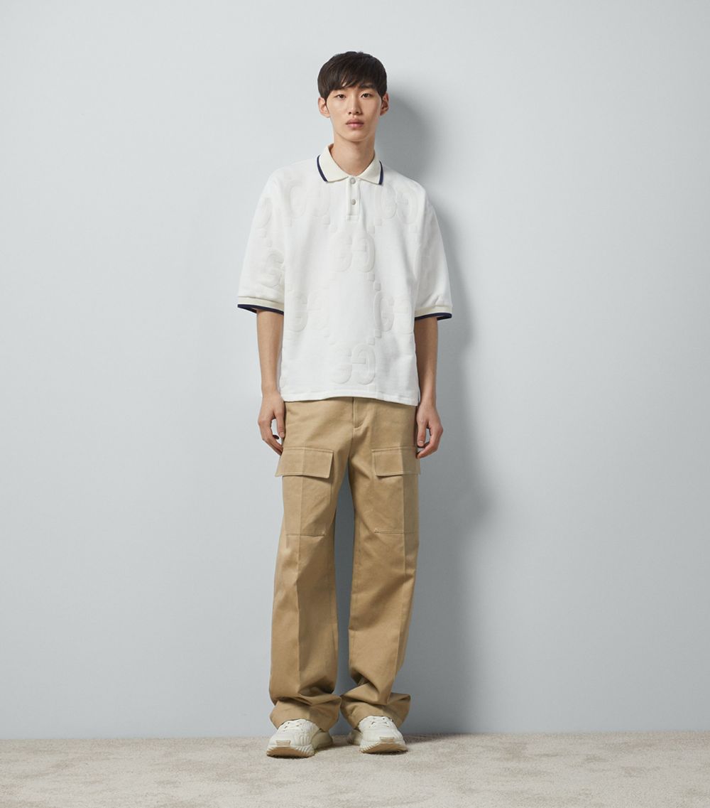 Wide-Leg Cargo Trousers