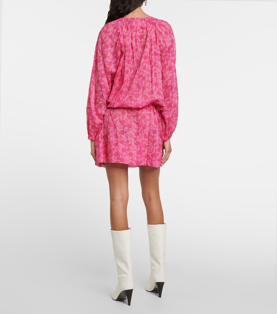 Marant Etoile Parsley floral cotton tunic dress