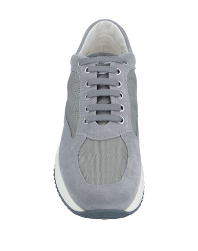 Interactive Man Sneakers Grey Size 11 Soft Leather, Textile fibers