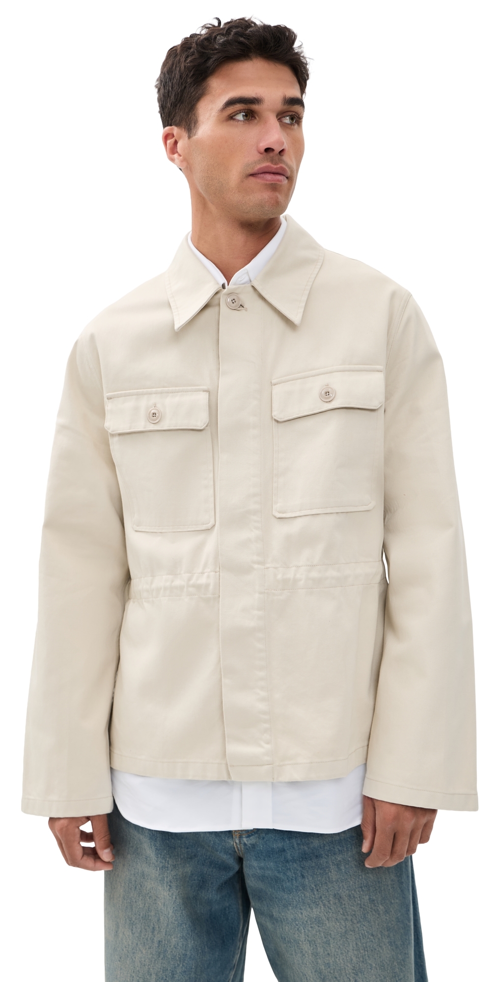 Cotton Unity Jacket Pale Sand Western Gabardine